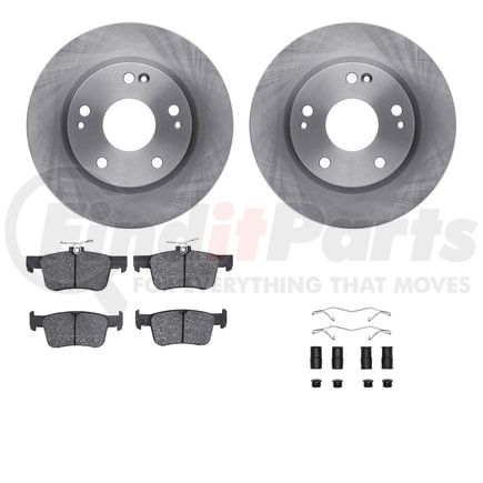 Dynamic Friction Company 6512-59455 Brake Rotor with 5000 Brake Pads and Hardware Kit