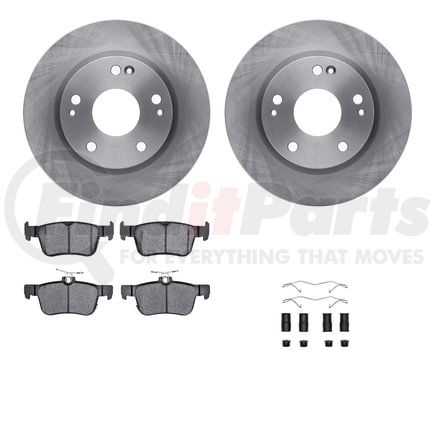 Dynamic Friction Company 6512-59453 Brake Rotor with 5000 Brake Pads and Hardware Kit