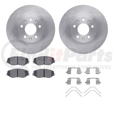 Dynamic Friction Company 6512-59469 Brake Rotor with 5000 Brake Pads and Hardware Kit