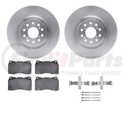 Dynamic Friction Company 6512-59492 Brake Rotor with 5000 Brake Pads and Hardware Kit