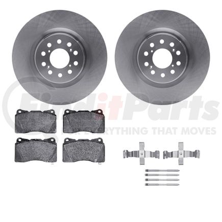 Dynamic Friction Company 6512-59494 Brake Rotor with 5000 Brake Pads and Hardware Kit