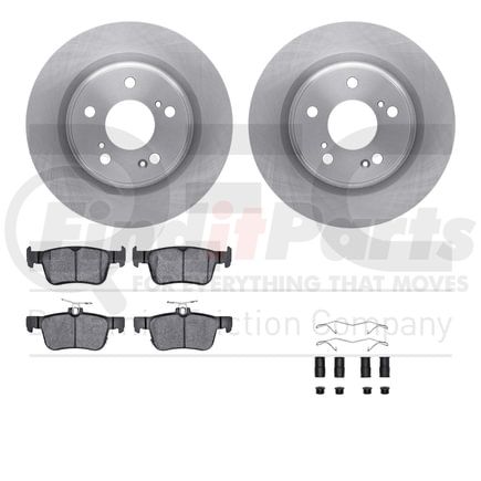 Dynamic Friction Company 6512-59502 Brake Rotor with 5000 Brake Pads and Hardware Kit