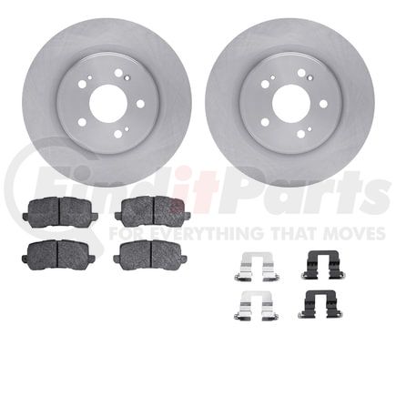 Dynamic Friction Company 6512-59498 Brake Rotor with 5000 Brake Pads and Hardware Kit