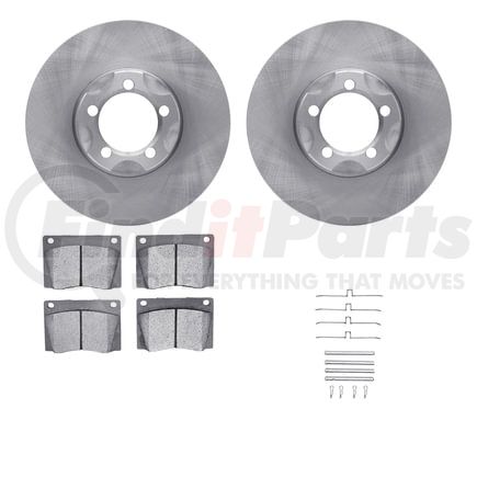 Dynamic Friction Company 6512-63121 Brake Rotor with 5000 Brake Pads and Hardware Kit