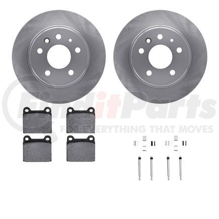 Dynamic Friction Company 6512-63144 Brake Rotor with 5000 Brake Pads and Hardware Kit