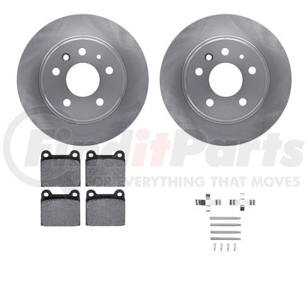 Dynamic Friction Company 6512-63143 Brake Rotor with 5000 Brake Pads and Hardware Kit