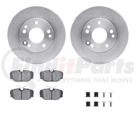 Dynamic Friction Company 6512-63211 Brake Rotor with 5000 Brake Pads and Hardware Kit