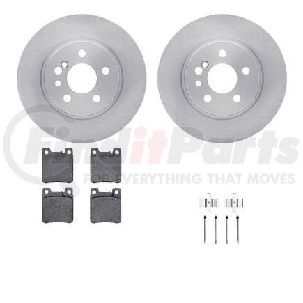 Dynamic Friction Company 6512-63260 Brake Rotor with 5000 Brake Pads and Hardware Kit