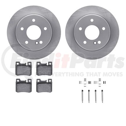Dynamic Friction Company 6512-63270 Brake Rotor with 5000 Brake Pads and Hardware Kit