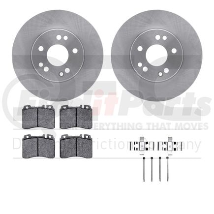 Dynamic Friction Company 6512-63282 Brake Rotor with 5000 Brake Pads and Hardware Kit