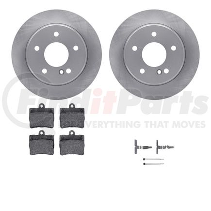 Dynamic Friction Company 6512-63271 Brake Rotor with 5000 Brake Pads and Hardware Kit