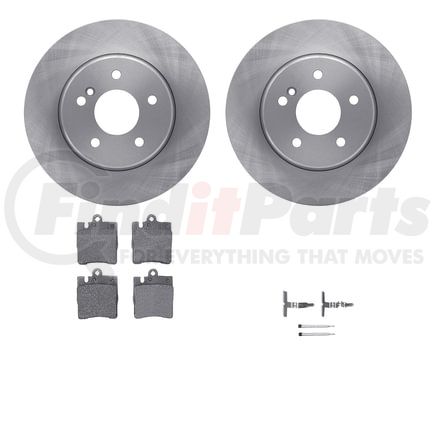 Dynamic Friction Company 6512-63286 Brake Rotor with 5000 Brake Pads and Hardware Kit