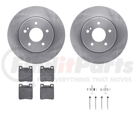 Dynamic Friction Company 6512-63285 Brake Rotor with 5000 Brake Pads and Hardware Kit