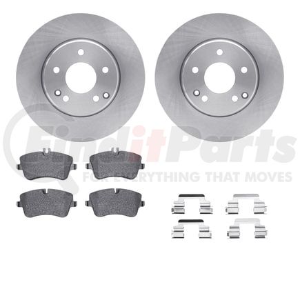 Dynamic Friction Company 6512-63336 Brake Rotor with 5000 Brake Pads and Hardware Kit