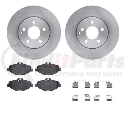 Dynamic Friction Company 6512-63350 Brake Rotor with 5000 Brake Pads and Hardware Kit