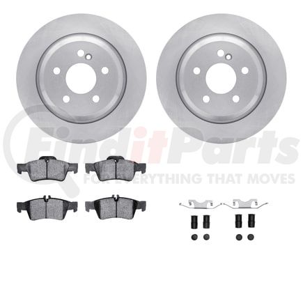 Dynamic Friction Company 6512-63417 Brake Rotor with 5000 Brake Pads and Hardware Kit