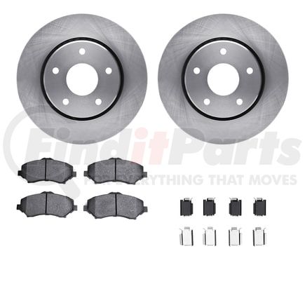 Dynamic Friction Company 6212-40468 Brake Rotor- HD Brake Pad - Hardware