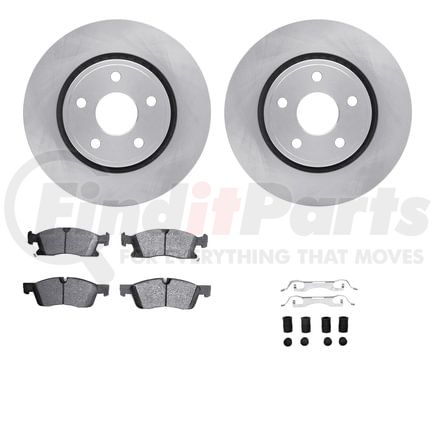 Dynamic Friction Company 6212-42004 Brake Rotor- HD Brake Pad - Hardware