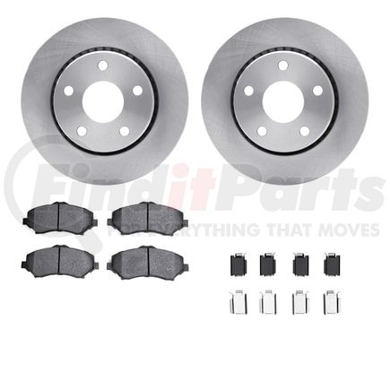 Dynamic Friction Company 6212-42201 Brake Rotor- HD Brake Pad - Hardware