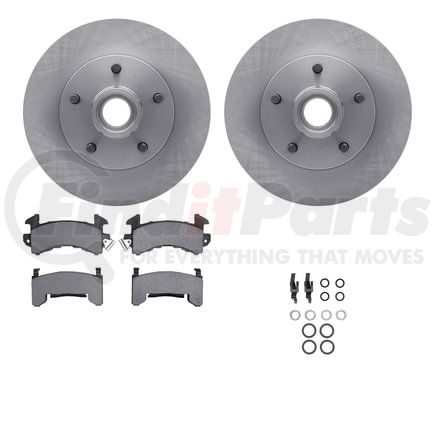 Dynamic Friction Company 6212-47286 Brake Rotor- HD Brake Pad - Hardware