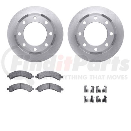 Dynamic Friction Company 6212-48038 Brake Rotor- HD Brake Pad - Hardware
