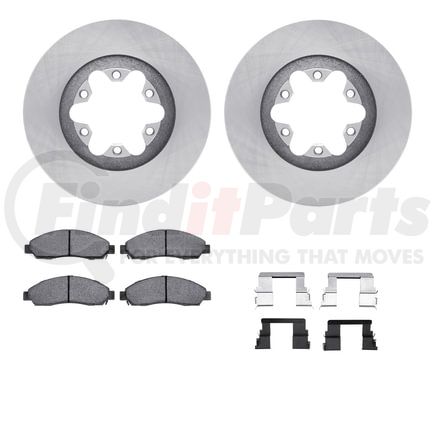 Dynamic Friction Company 6212-48058 Brake Rotor- HD Brake Pad - Hardware