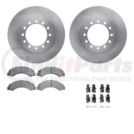 Dynamic Friction Company 6212-48393 Brake Rotor- HD Brake Pad - Hardware