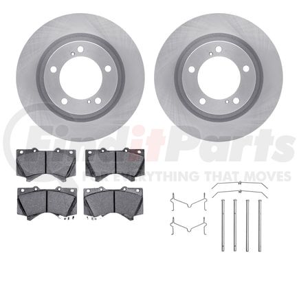 Dynamic Friction Company 6212-76013 Brake Rotor- HD Brake Pad - Hardware