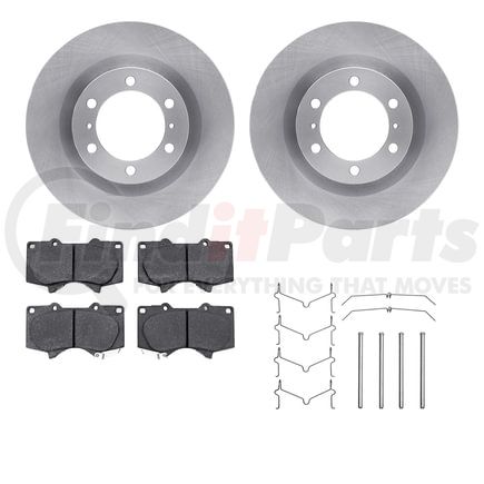 Dynamic Friction Company 6212-76022 Brake Rotor- HD Brake Pad - Hardware