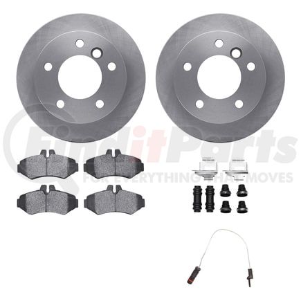 Dynamic Friction Company 6222-40001 Brake Rotor- HD Brake Pad - Hardware and Sensor