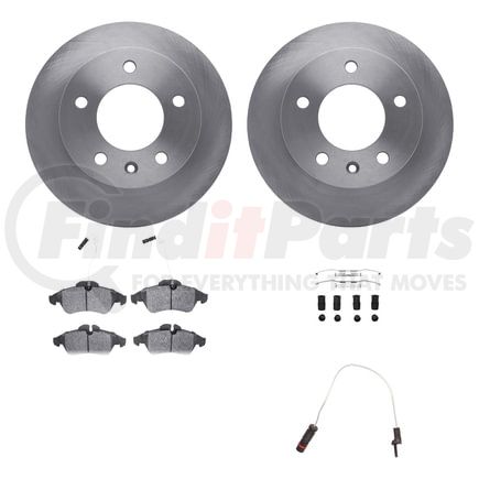 Dynamic Friction Company 6222-40003 Brake Rotor- HD Brake Pad - Hardware and Sensor