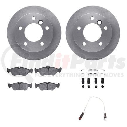 Dynamic Friction Company 6222-40002 Brake Rotor- HD Brake Pad - Hardware and Sensor