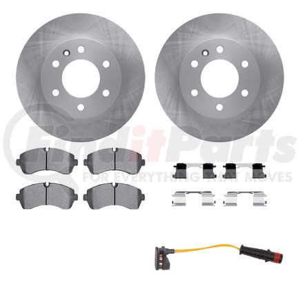 Dynamic Friction Company 6222-40031 Brake Rotor- HD Brake Pad - Hardware and Sensor