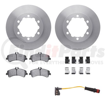 Dynamic Friction Company 6222-63386 Brake Rotor- HD Brake Pad - Hardware and Sensor