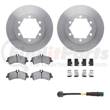 Dynamic Friction Company 6222-63387 Brake Rotor- HD Brake Pad - Hardware and Sensor