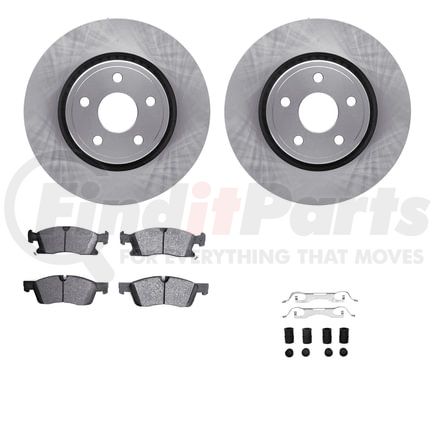 Dynamic Friction Company 6412-42023 Brake Rotor- HD Brake Pad - Hardware