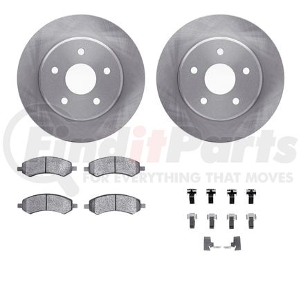 Dynamic Friction Company 6412-42037 Brake Rotor- HD Brake Pad - Hardware