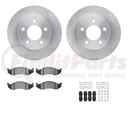 Dynamic Friction Company 6412-42085 Brake Rotor- HD Brake Pad - Hardware