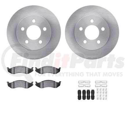 Dynamic Friction Company 6412-42103 Brake Rotor- HD Brake Pad - Hardware
