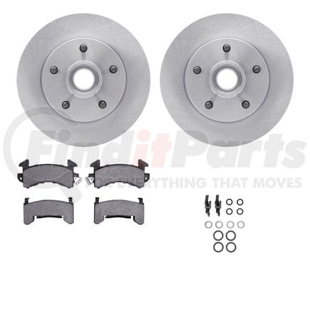 Dynamic Friction Company 6412-47010 Brake Rotor- HD Brake Pad - Hardware
