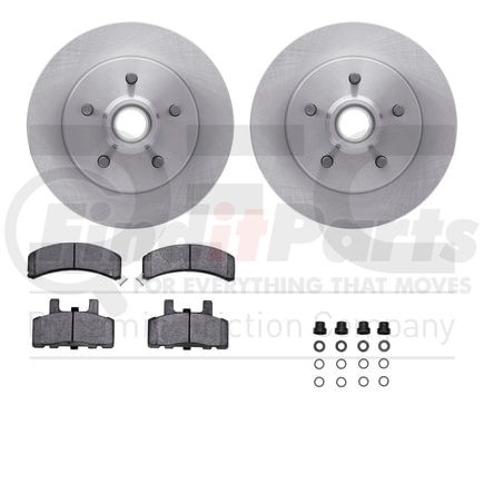 Dynamic Friction Company 6412-48034 Brake Rotor- HD Brake Pad - Hardware