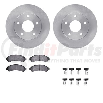 Dynamic Friction Company 6412-48058 Brake Rotor- HD Brake Pad - Hardware