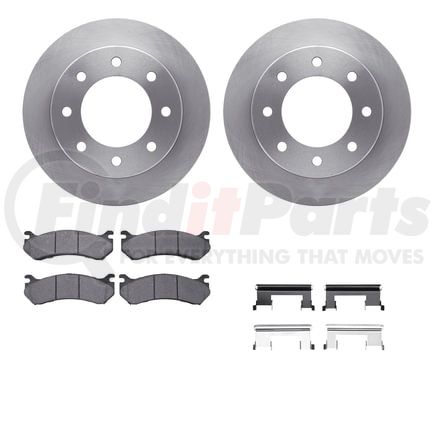 Dynamic Friction Company 6412-48076 Brake Rotor- HD Brake Pad - Hardware