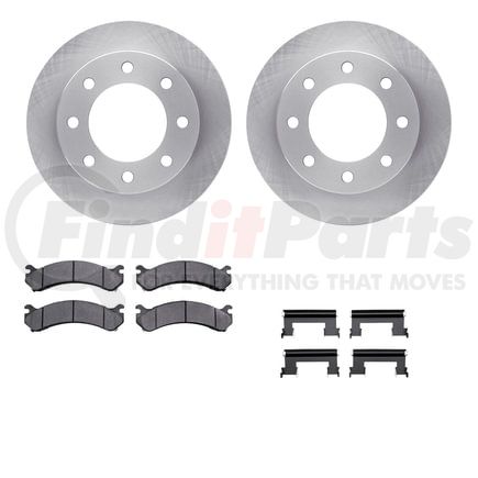 Dynamic Friction Company 6412-48073 Brake Rotor- HD Brake Pad - Hardware