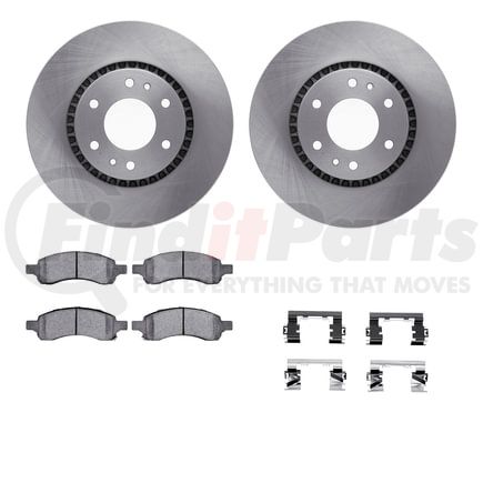 Dynamic Friction Company 6412-48091 Brake Rotor- HD Brake Pad - Hardware