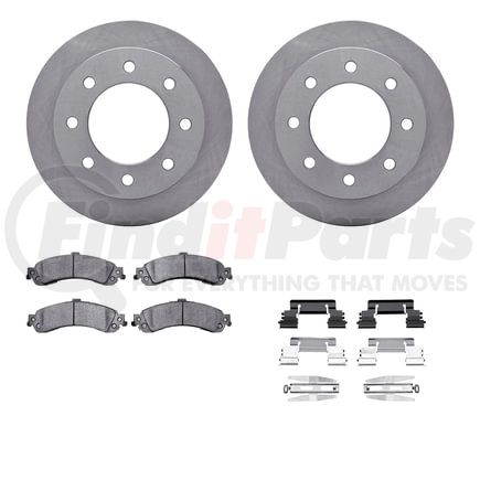 Dynamic Friction Company 6412-48095 Brake Rotor- HD Brake Pad - Hardware