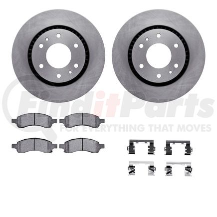 Dynamic Friction Company 6412-48112 Brake Rotor- HD Brake Pad - Hardware