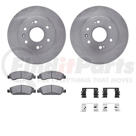 Dynamic Friction Company 6412-48151 Brake Rotor- HD Brake Pad - Hardware