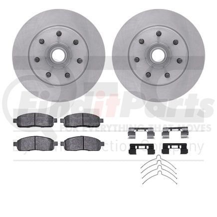 Dynamic Friction Company 6412-54212 Brake Rotor- HD Brake Pad - Hardware