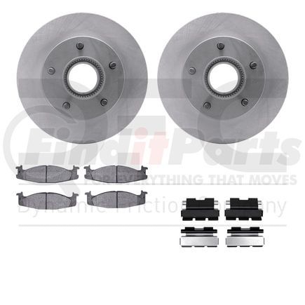 Dynamic Friction Company 6412-54314 Brake Rotor- HD Brake Pad - Hardware